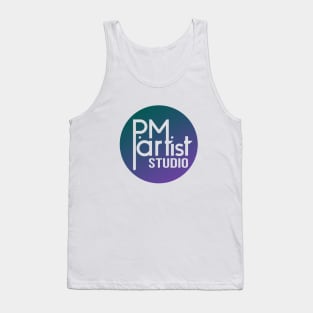 PM artist Studio Logo (Teal Blue Purple) Tank Top